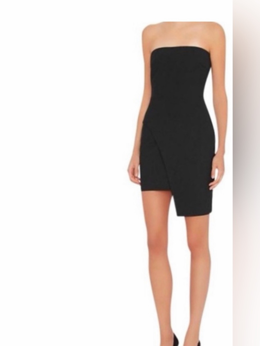 Strapless Black Dress - Sleek Evening Style